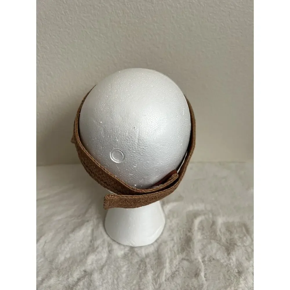 Madewell Womens Packabale Visor Hat Straw Brown Adjustable Beach One Size - Picture 7 of 10